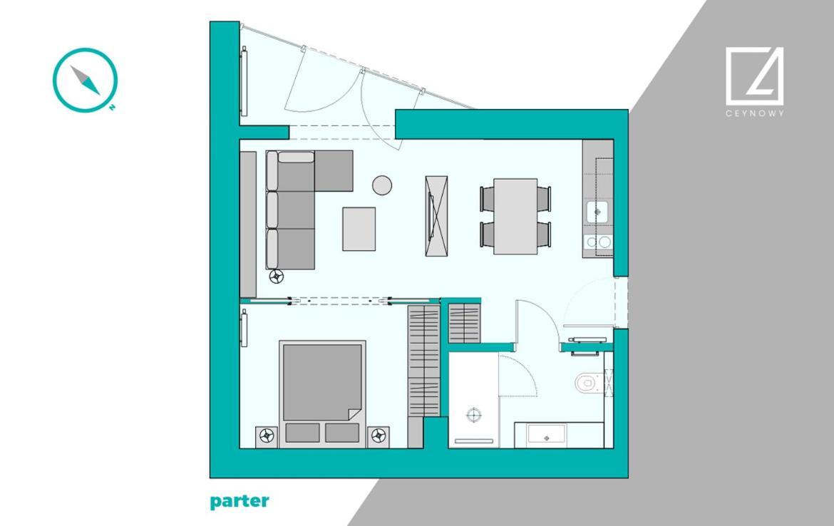 Apartamenty C4 Ceynowy ソポト エクステリア 写真